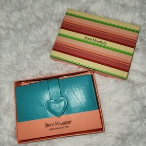 Stone Mountain Teal Leather Wallet